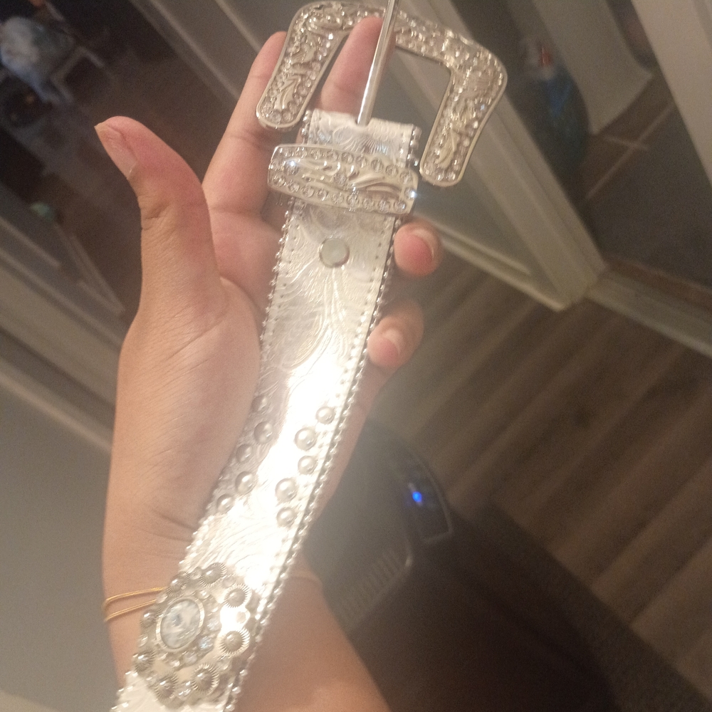 Blazin Roxx Silver Embellished Belt